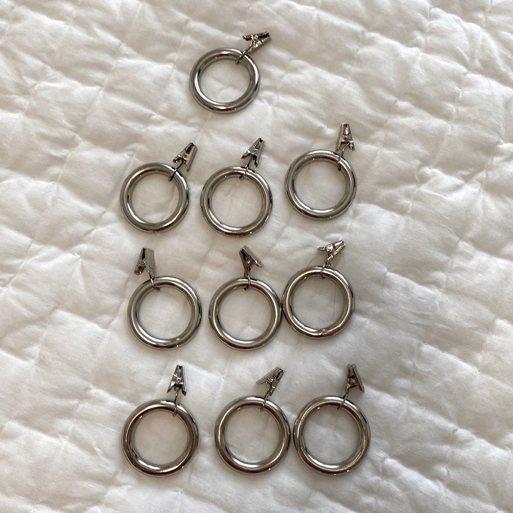 Pottery barn Curtain Clips